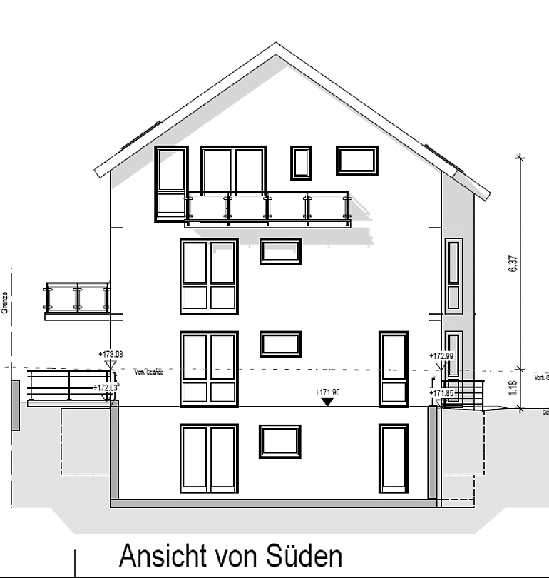Neubau eines Mehrfamilienhauses