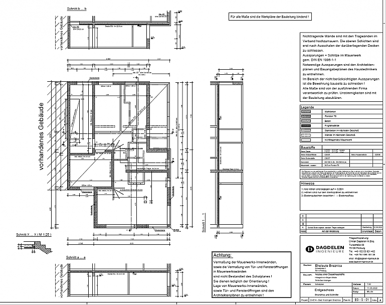 Neubau einer Doppelhaushälfte